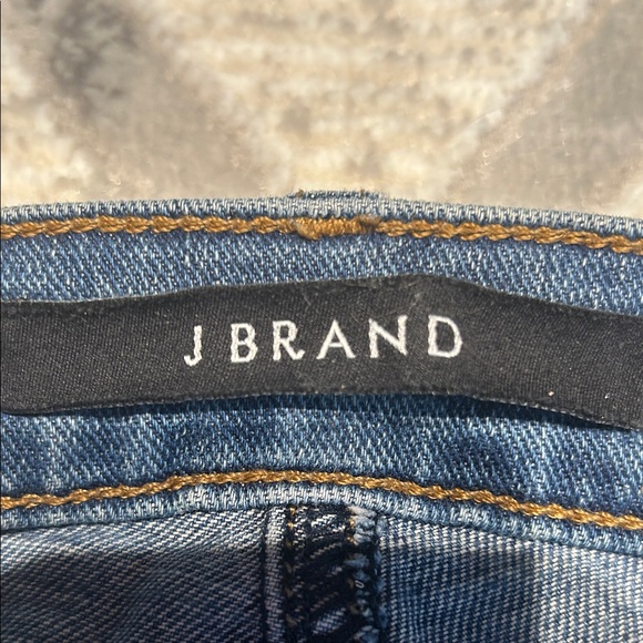 J Brand Dark Blue Ripped Slim / straight Jeans comfortable size 30 - Picture 2 of 5